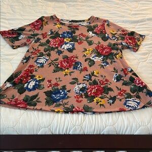 Modcloth Floral Blouse - Multicolor